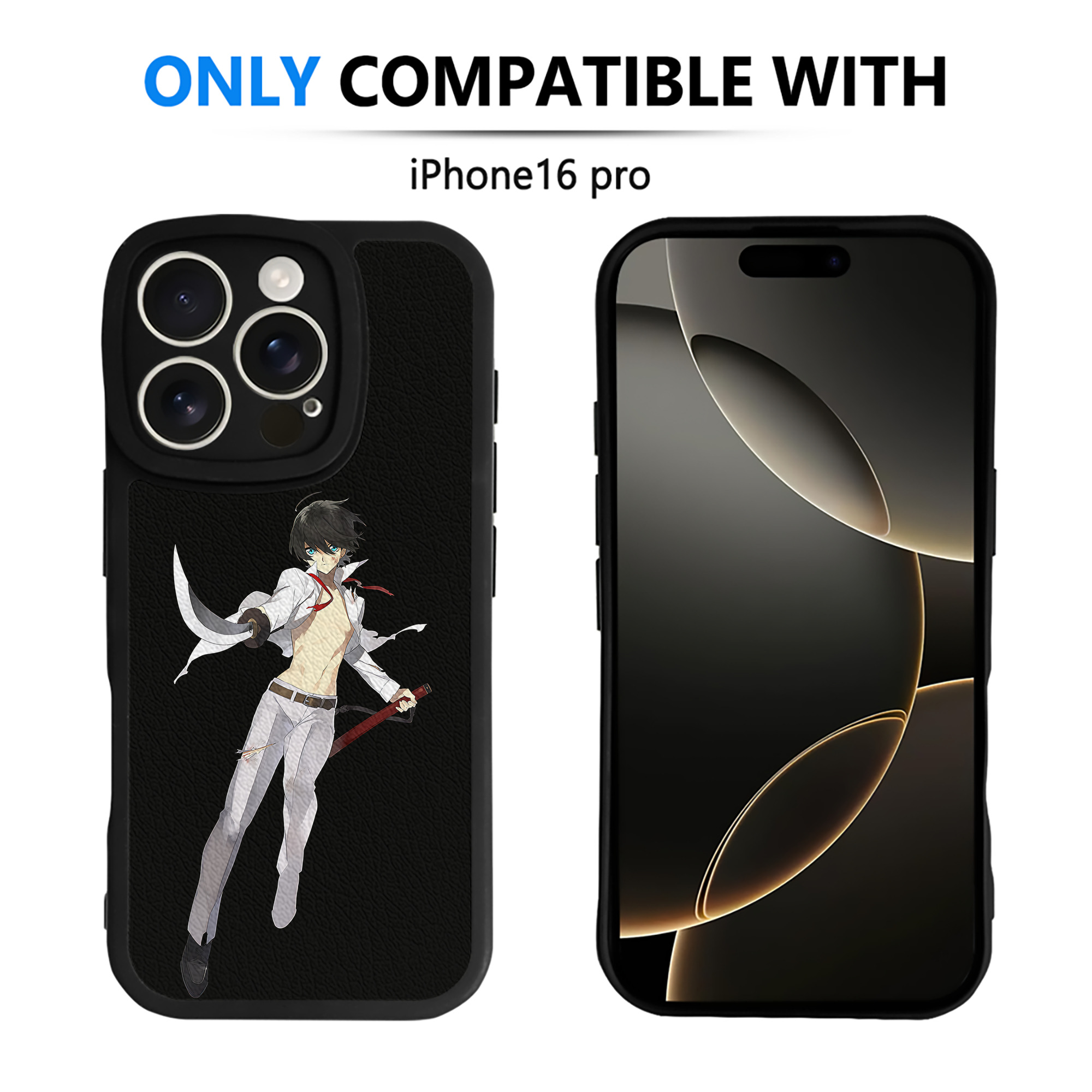 （画像用） 刀剣乱舞 Touken Ranbu 【iPhone 16シリーズ対応】シリコンスマホケース（レザー調） 材質：シリコン